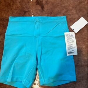 Lululemon blue wunder train shorts